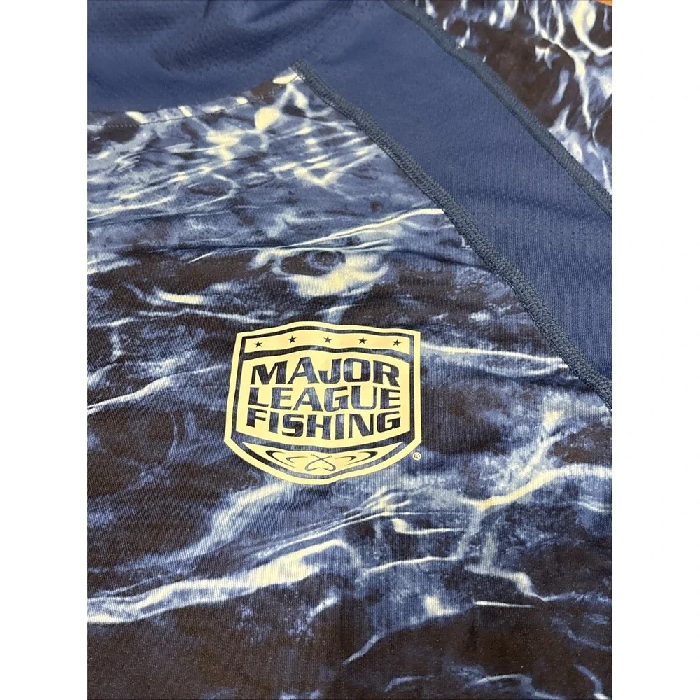 Habit Shirt Mens Lg Blue Open Sea Mossy Hooded‎ Long Sleeve